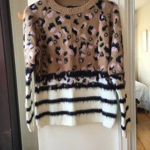 Leopard & Stripes Sweater